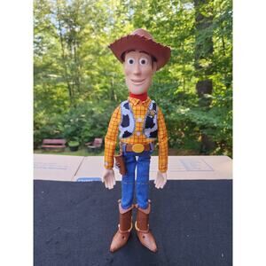 Toy Story 4 Woody Interactive Drop Down Action Disney 2019 Thinkway Figure Doll